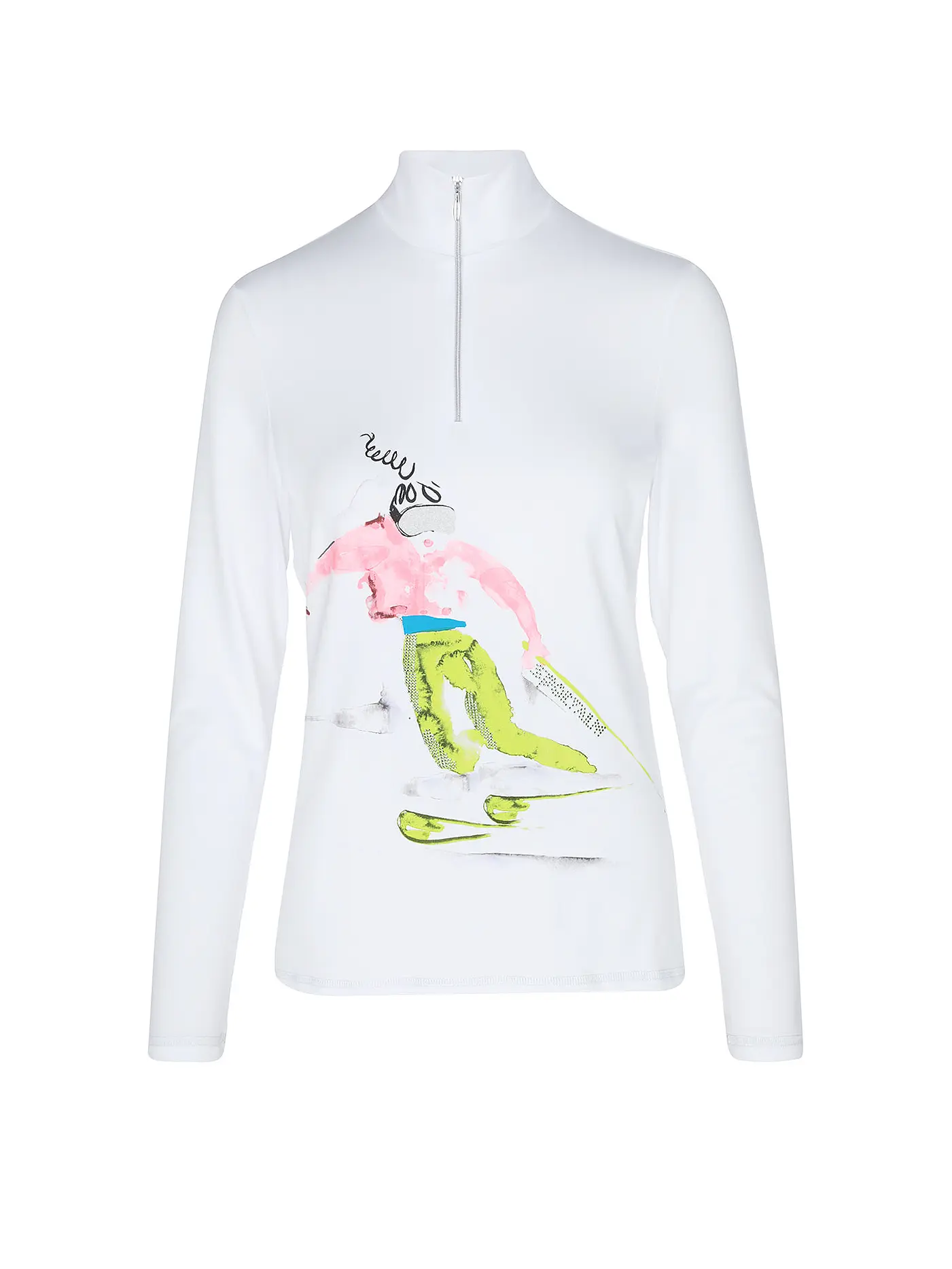 SPORTALM | Damen Unterzieh Zipshirt mit Motiv | 
